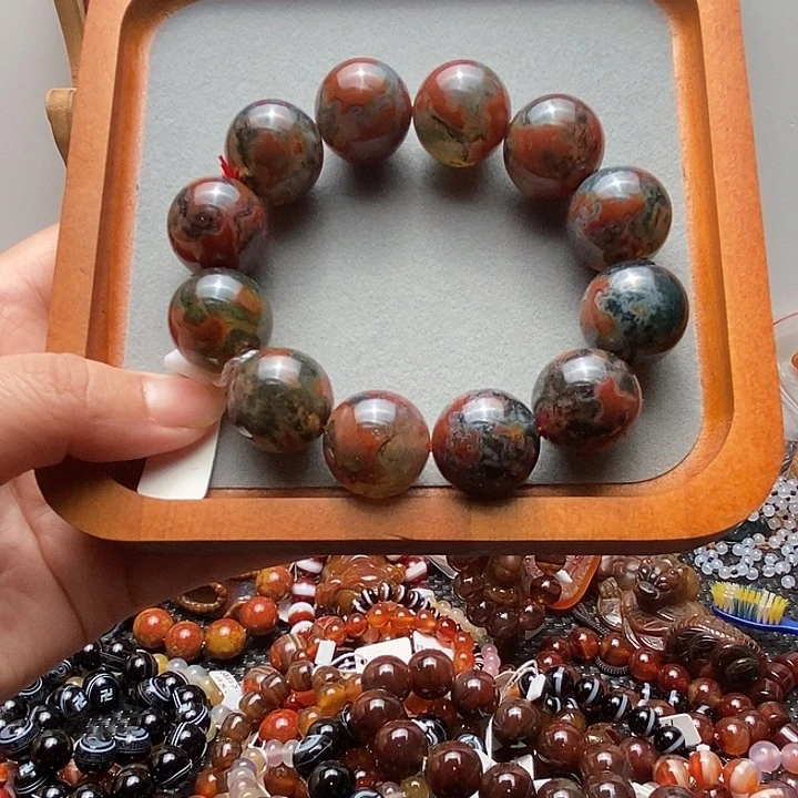 用***5玛瑙/玉髓未镶嵌手链