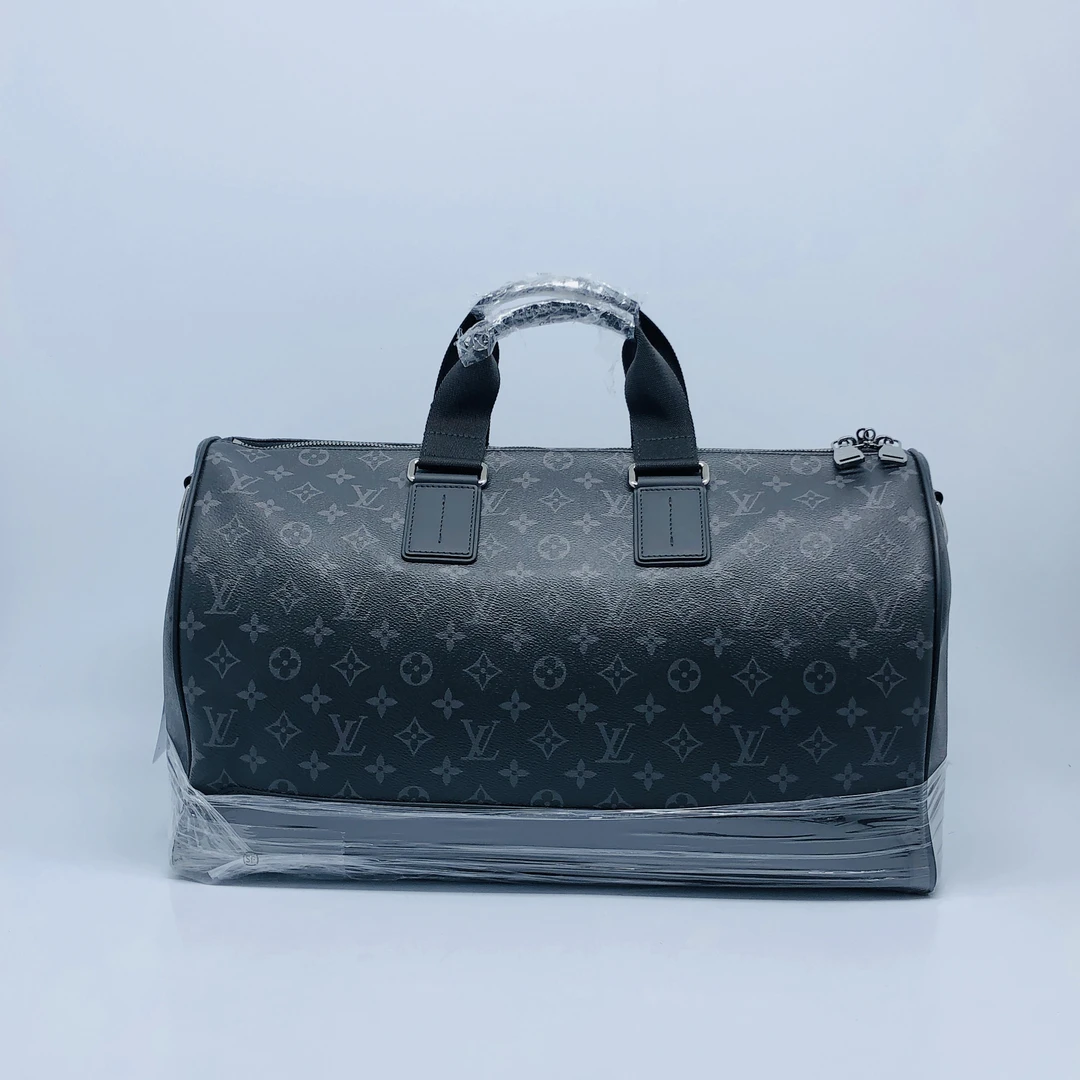 99新 LouisVuitton/路易威登 黑花旅行袋/4648号 45寸