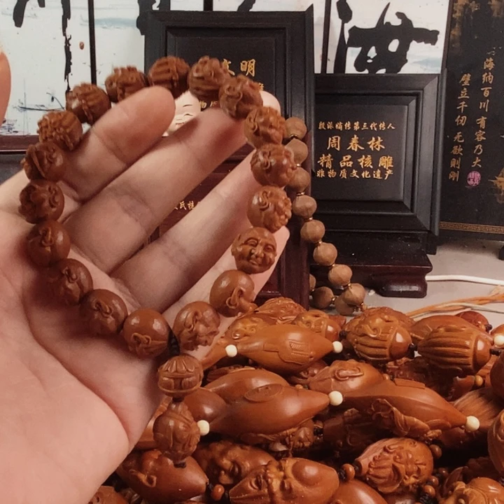 天***.橄榄核手串/手链十八罗汉手串