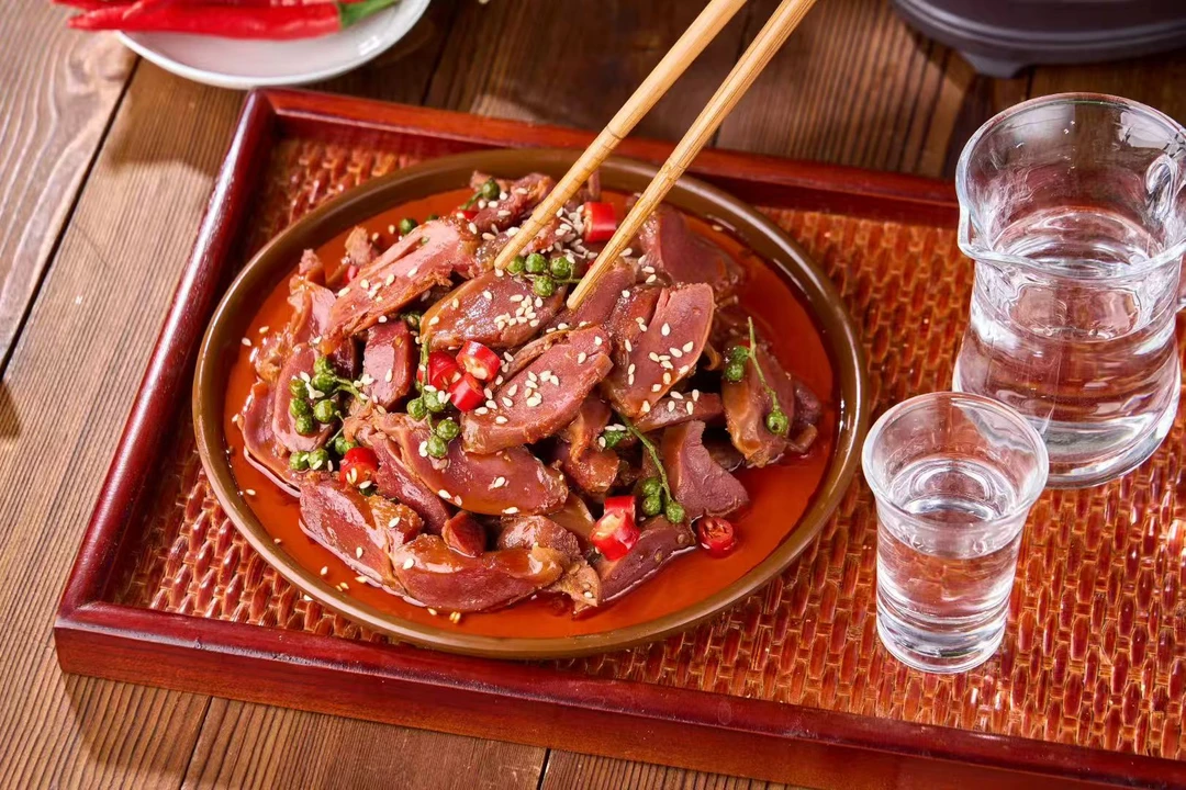 麻辣藤椒鸭胗开袋即食熟食店超市商用凉拌菜20斤商用