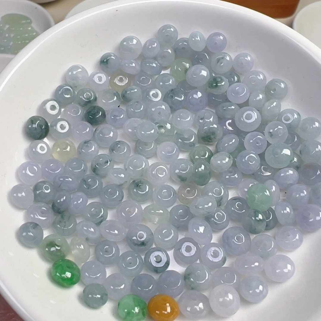 翡翠散珠鼓珠一颗 可挑