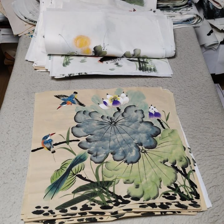 ****法国画国画花鸟花鸟国画