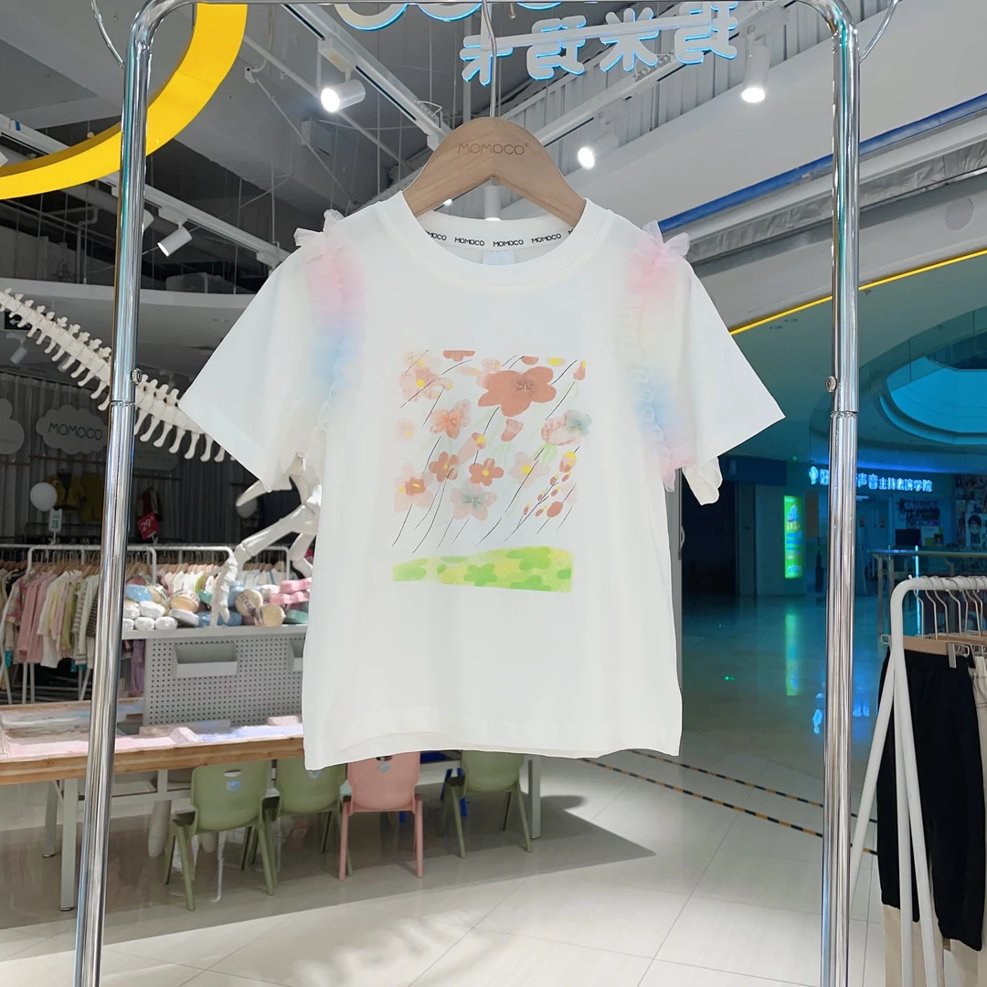 MOMOCO女童夏季新款甜美T恤77630235025