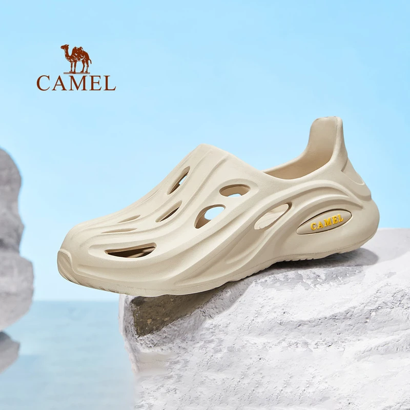 骆驼男鞋夏季镂空运动凉鞋男软底沙滩外穿拖鞋防滑透气户外洞洞鞋