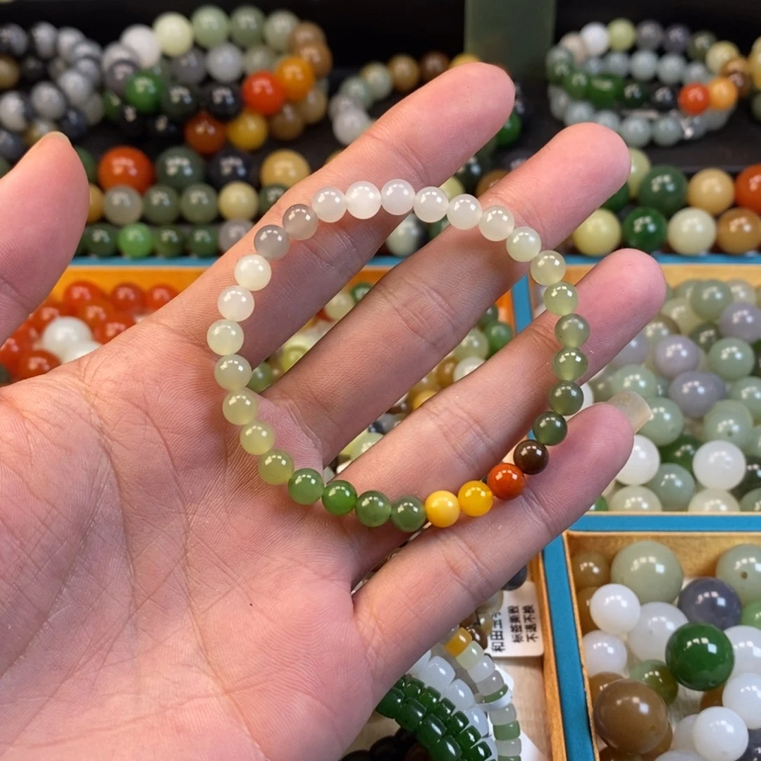 和田玉手串未镶嵌卡6福利多宝