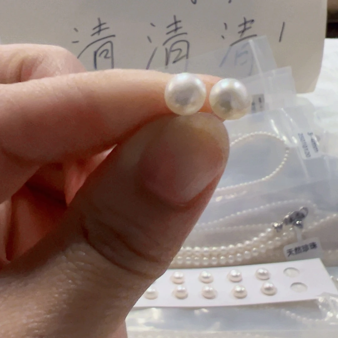 手绳银S925镶嵌淡水珍珠