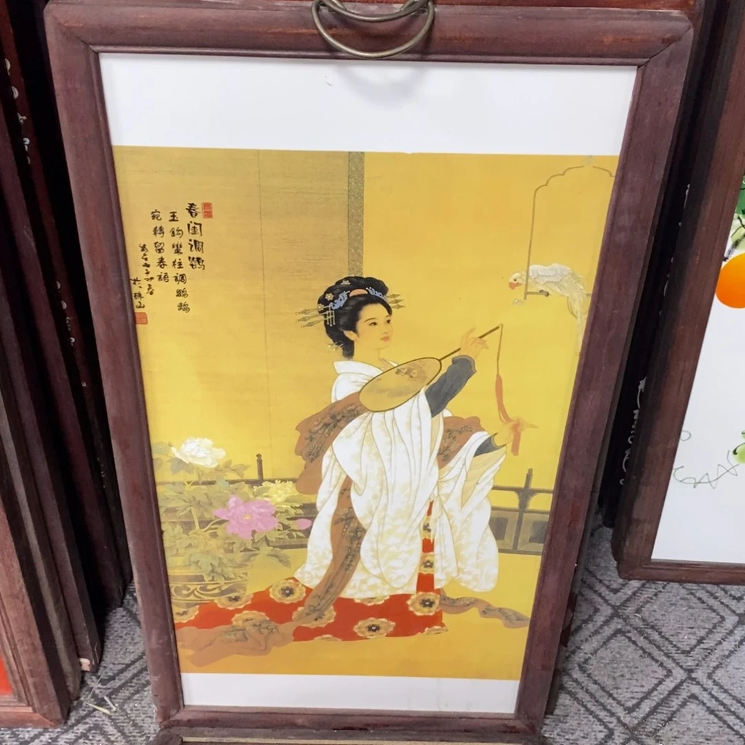 瓷片86*46-1景德镇瓷板画柴窑烧制
