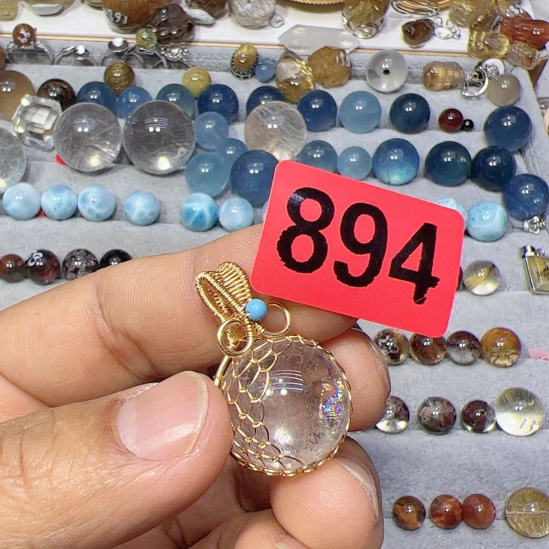 水晶颈饰未镶嵌天然水晶