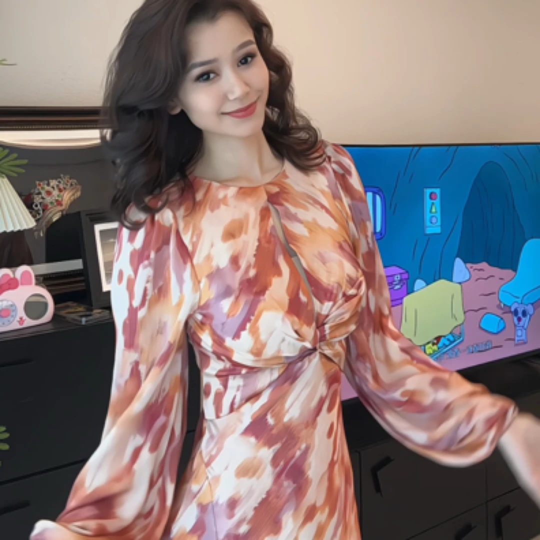 节日款艾特来斯风前纽结连衣裙（达）