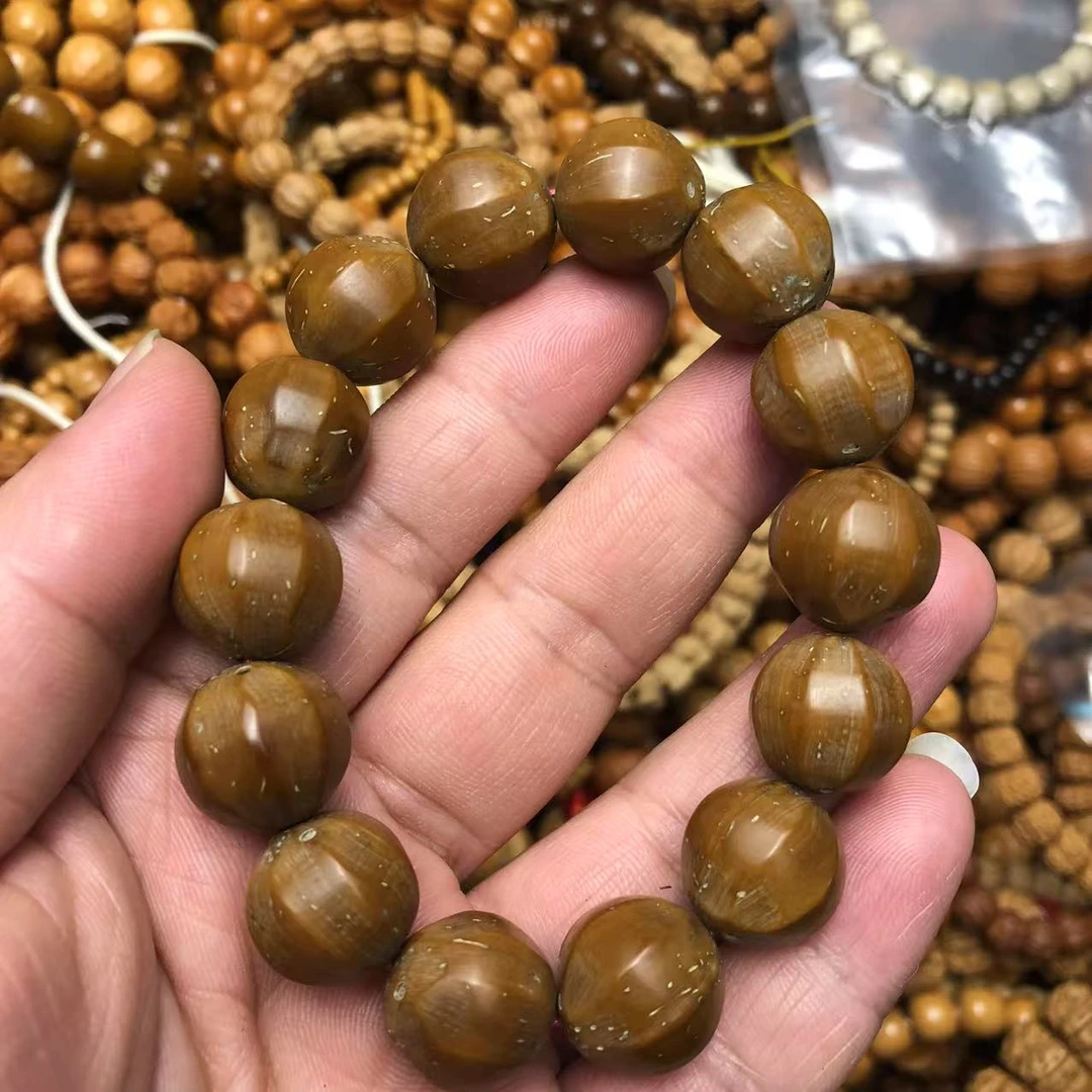 八方来财紫金鼠手串光珠15mm左右