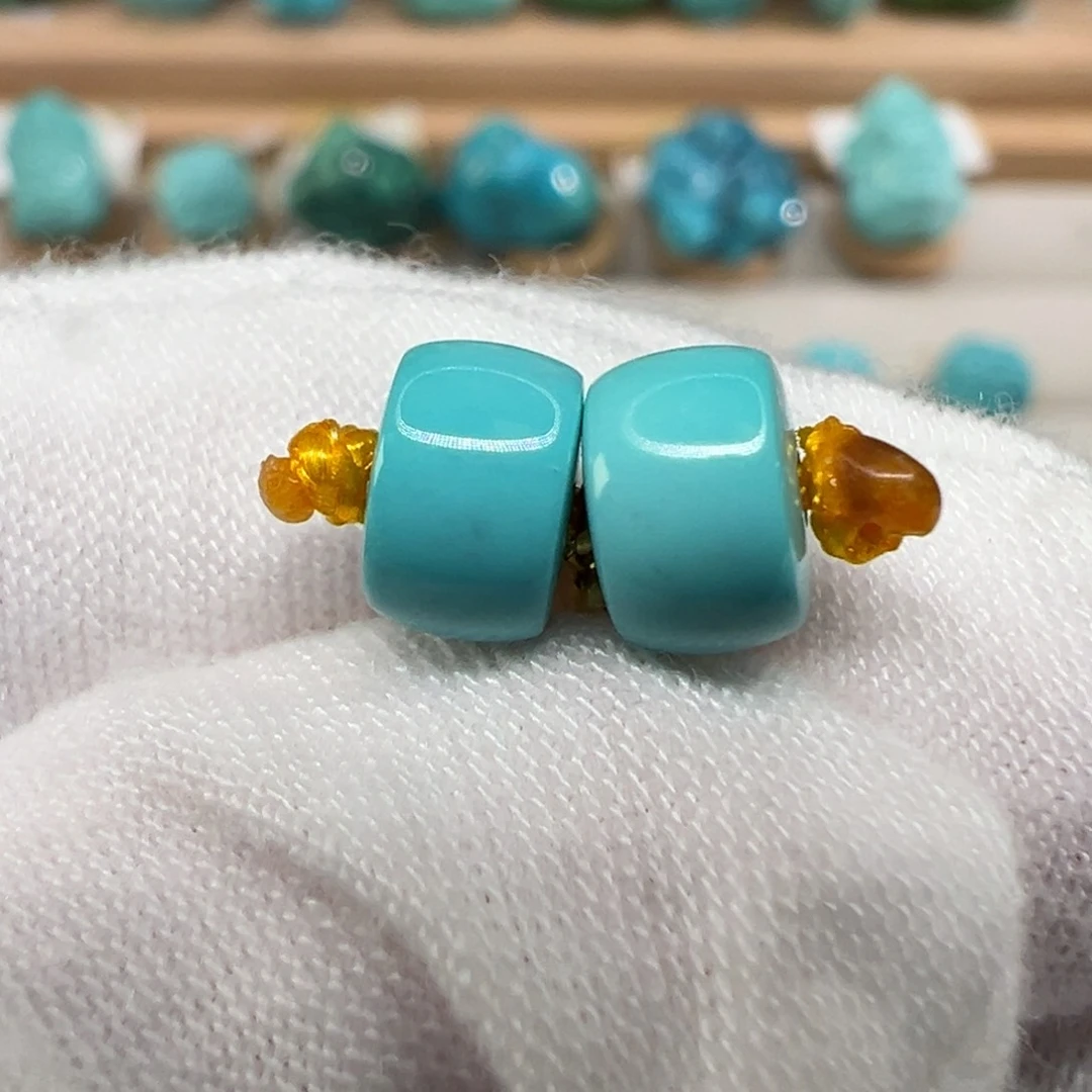 绿松石未镶嵌配饰7×4.5