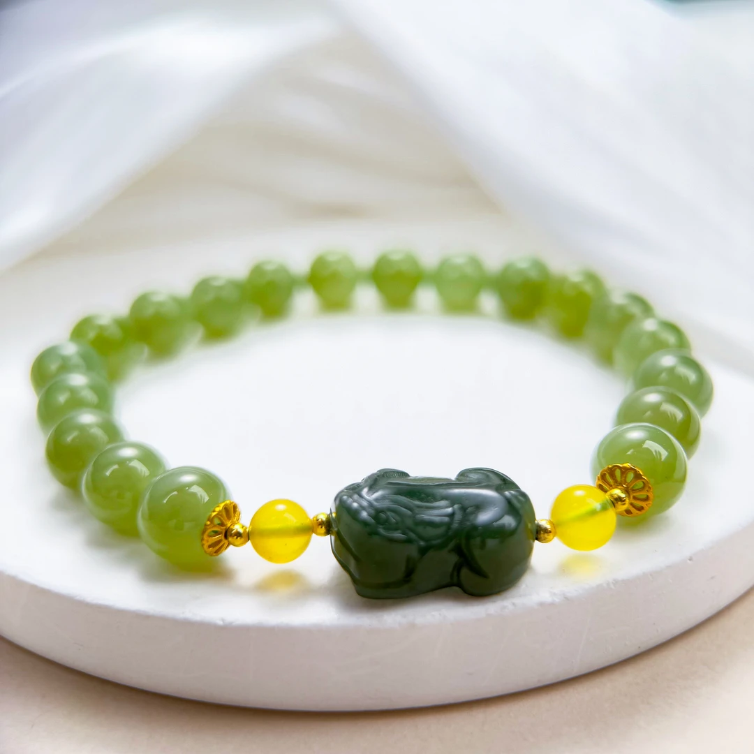 2213 和田玉/蜜蜡/女士手串