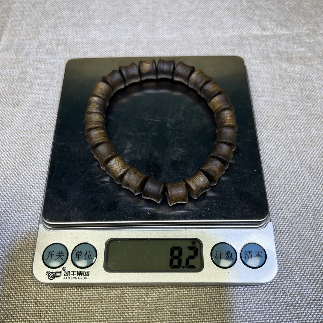 沉香奇楠沉香10mm竹节珠8g+多样性发一