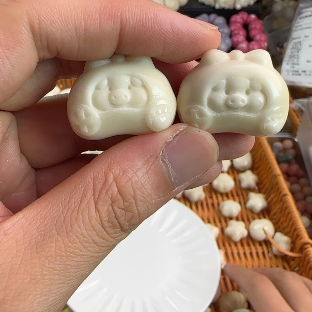 菩提根/象牙果吊坠微瑕疵白色游戏机10颗