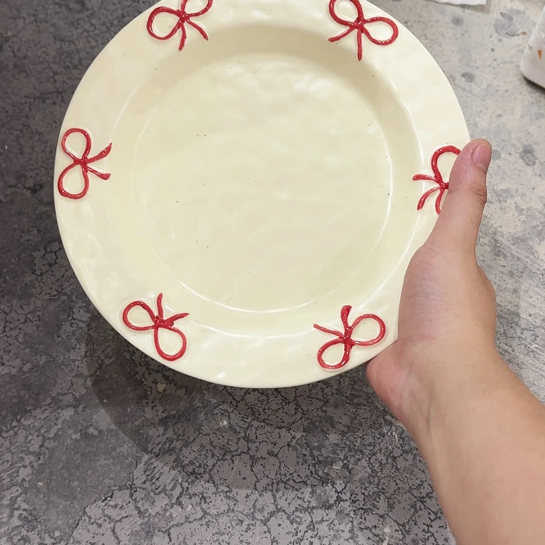 棉麻泥***屁微瑕一个红蝴蝶结