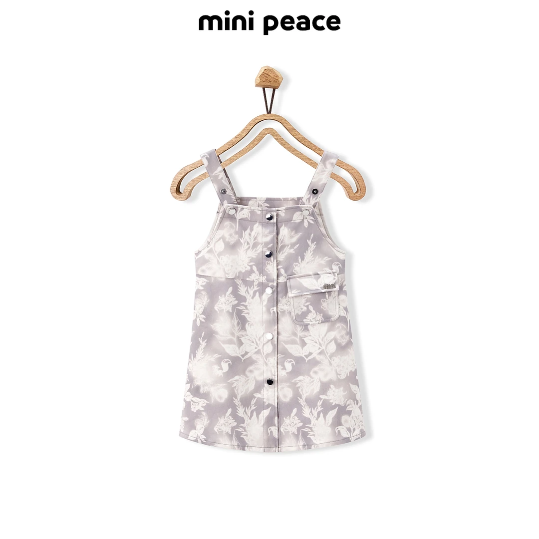 【时尚系列】MINIPEACE太平鸟童装女童花朵背心裙秋季新款