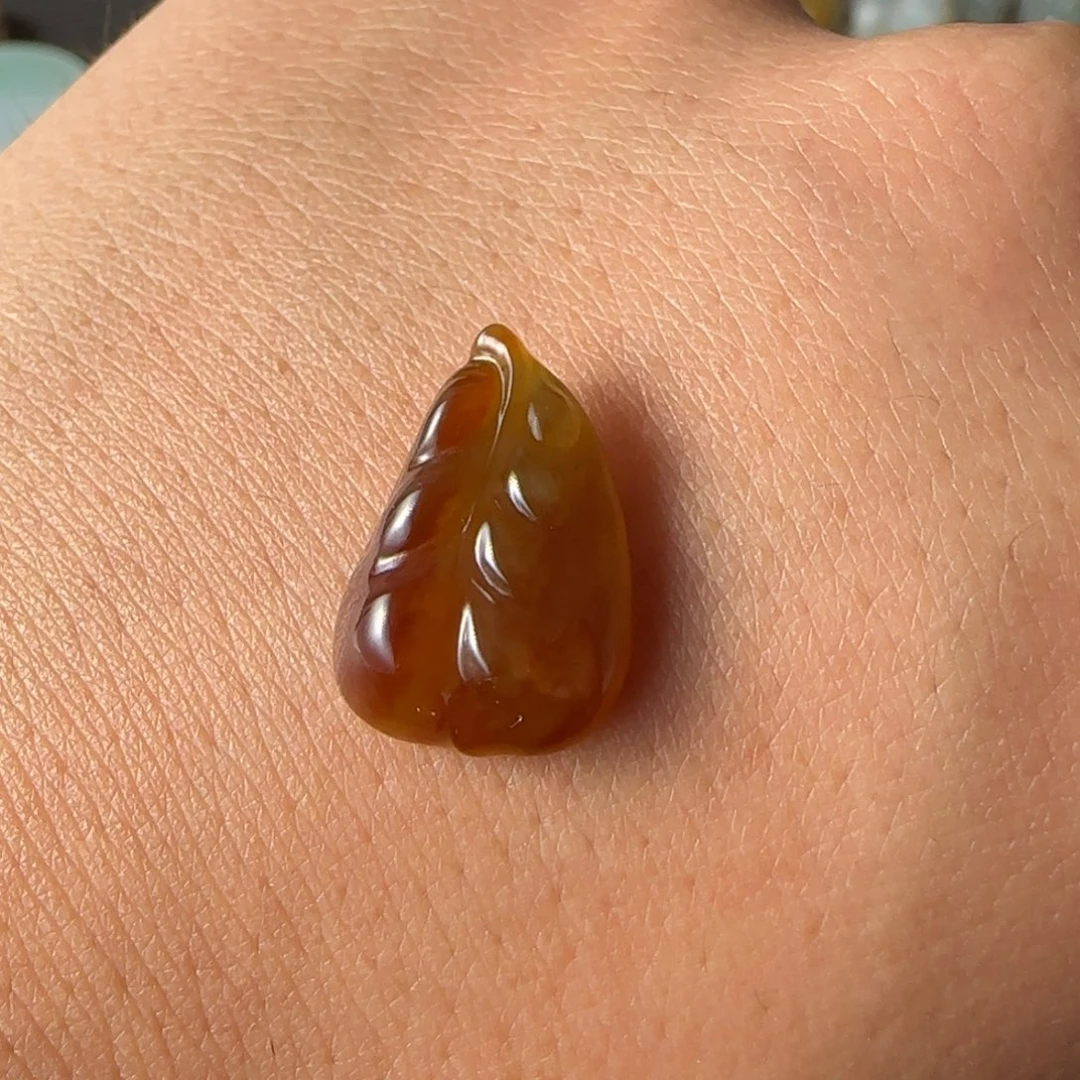 定制翡翠未镶嵌翡翠 送银扣头