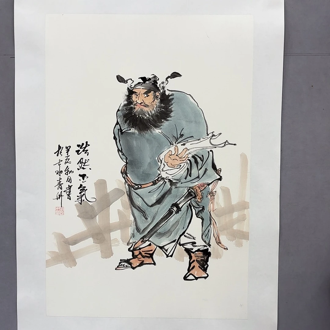 国画艺术家真人手绘