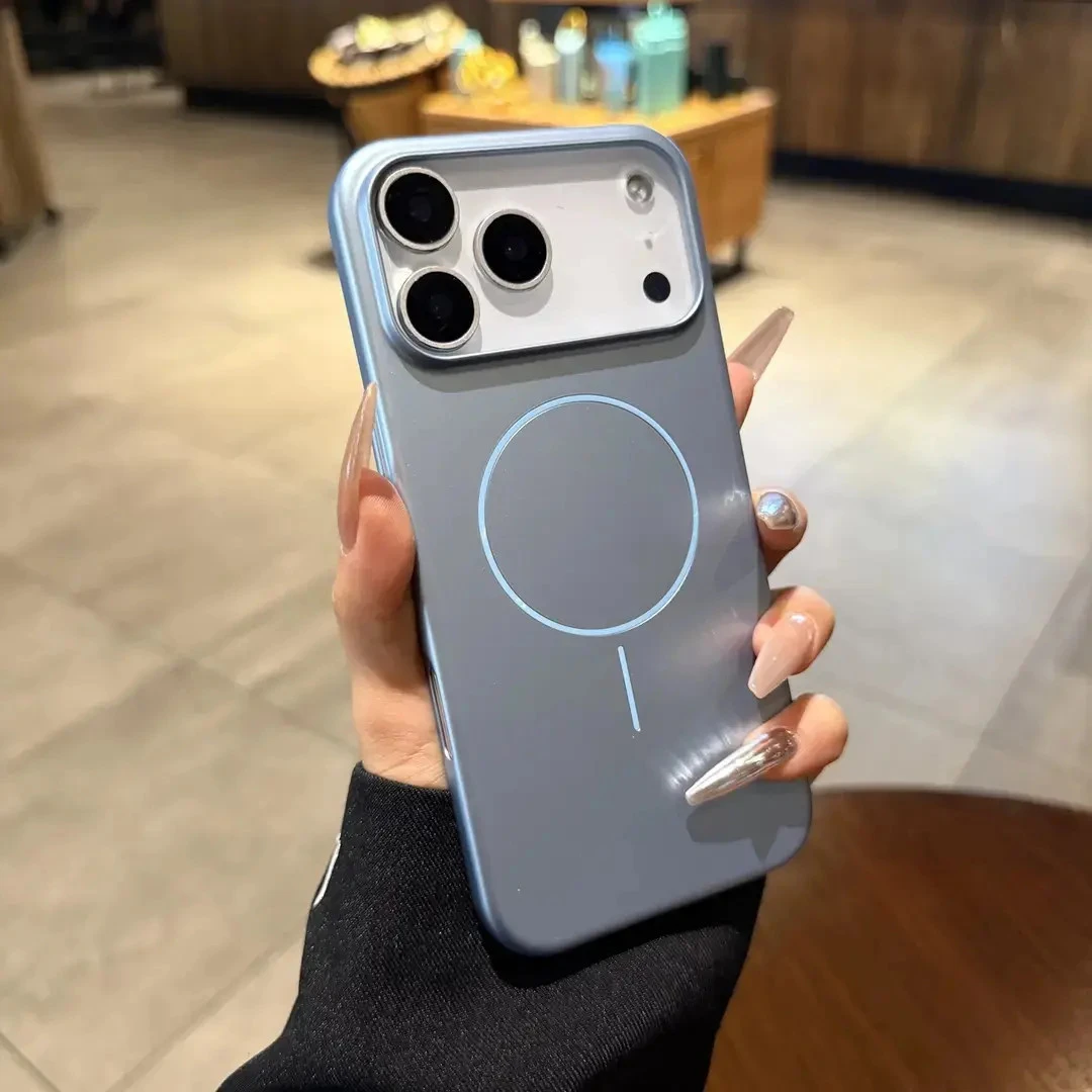 适用苹果17promax手机壳细圈磁吸17pro超薄磨砂超薄磨砂高级防摔