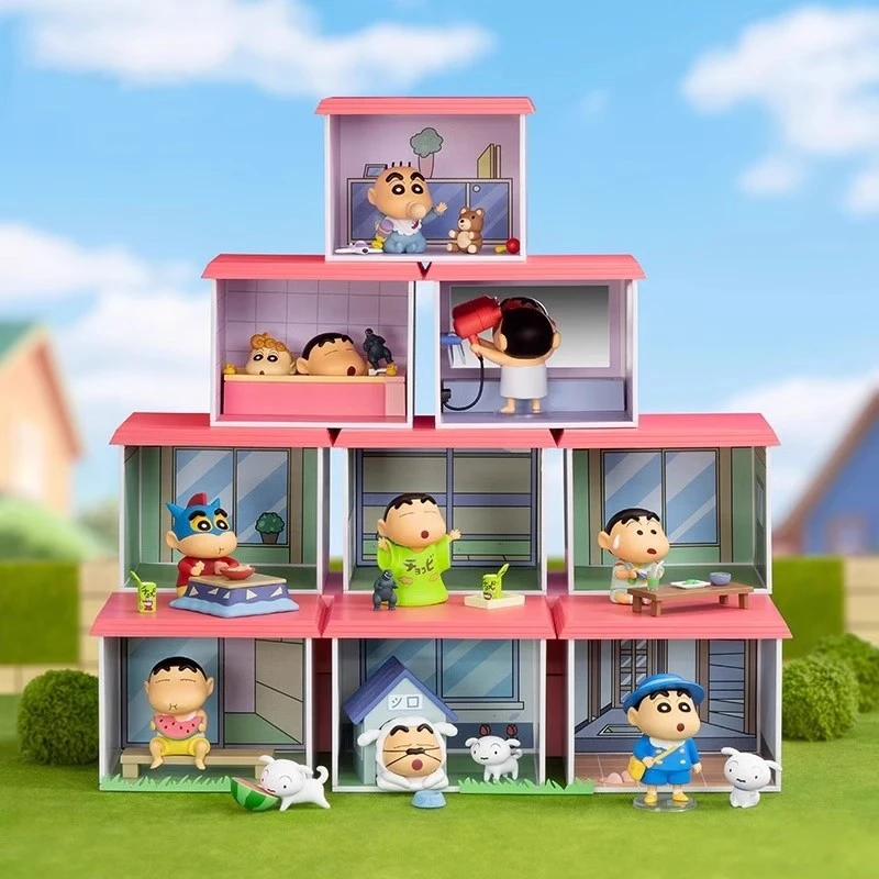 52TOYS蜡笔小新春日部之家盲盒国潮玩具手办摆件节日新奇礼物