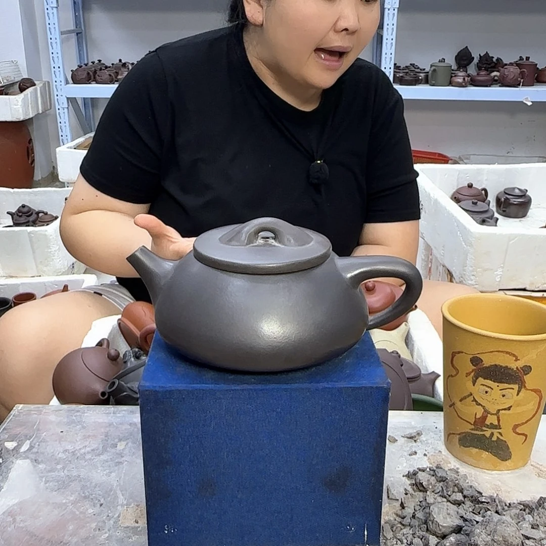 茶壶紫砂宜兴紫砂壶瑕疵处理