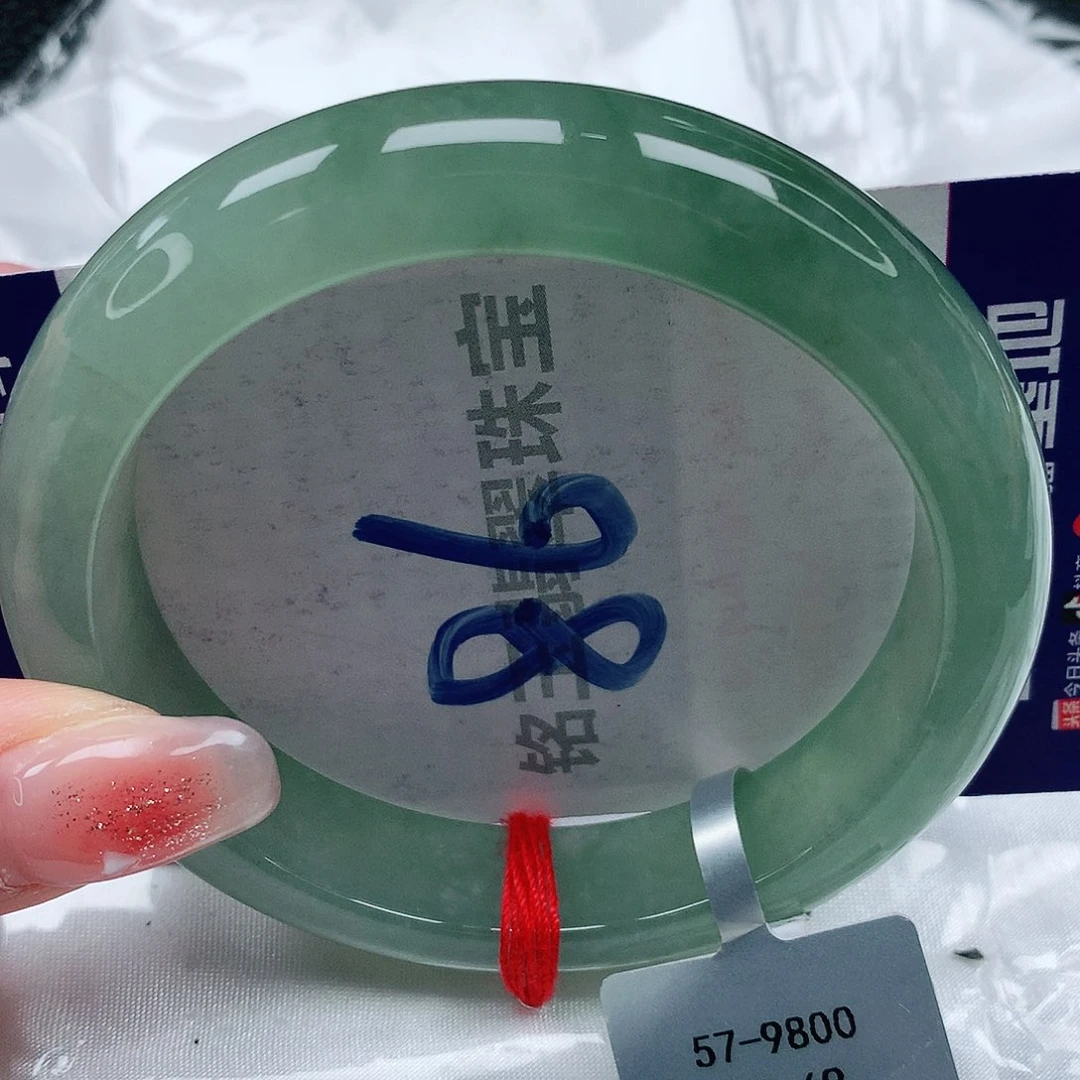 翡翠手镯未镶嵌缅甸天然a货翡翠57