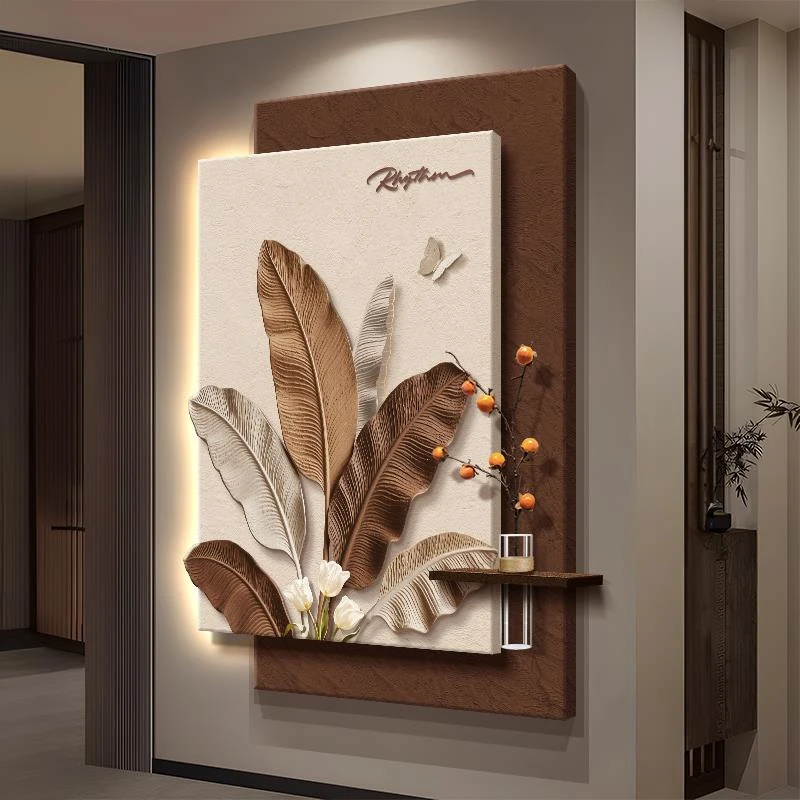 家大业大2025新款中古风入户玄关装饰画正对门走廊过道尽头挂画