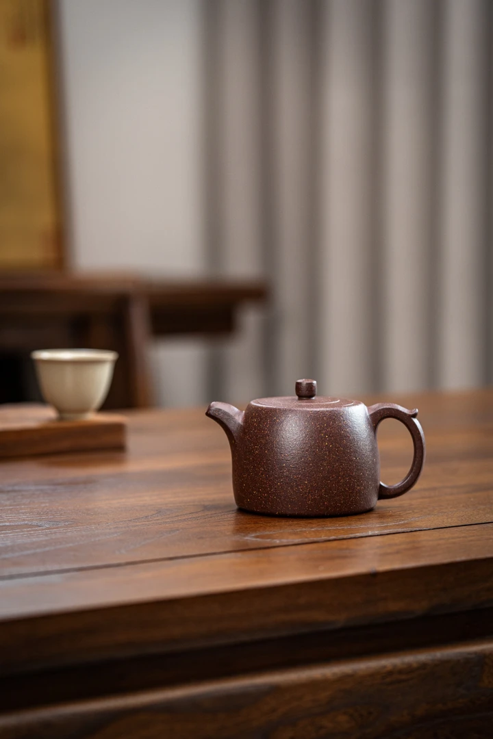 【尧日辰光】井栏|手工桃花泥|250cc 紫砂茶壶