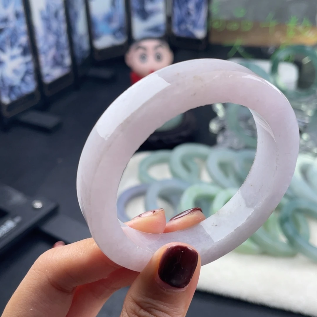 定制翡翠未镶嵌圆条纹裂漏