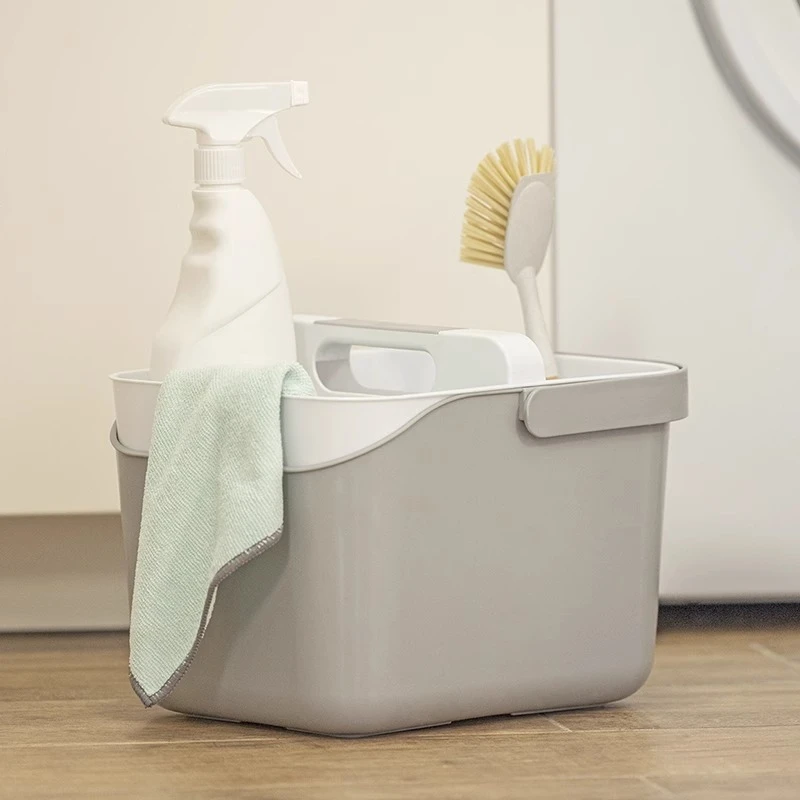 VIGAR家用收纳分类桶收纳整理桶大容量分隔清洁提篮分格杂物篮