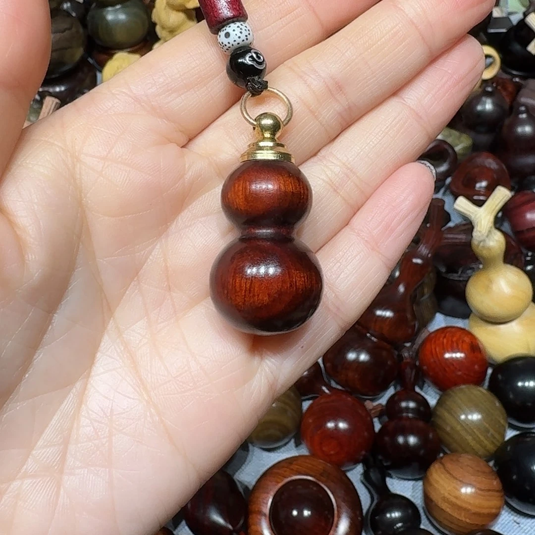 木东非小叶空心葫芦挂件