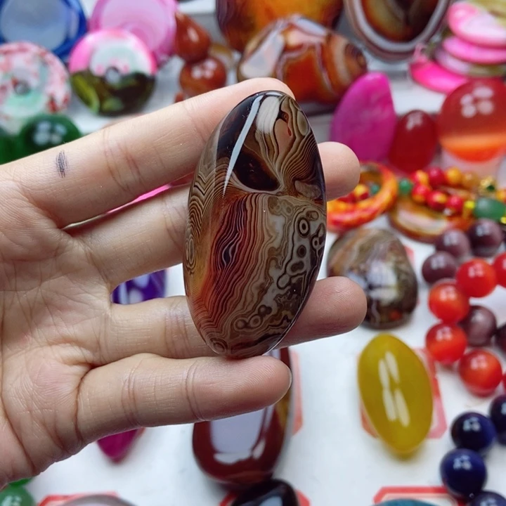 玛瑙/玉髓珠宝奇石未镶嵌黄*忠