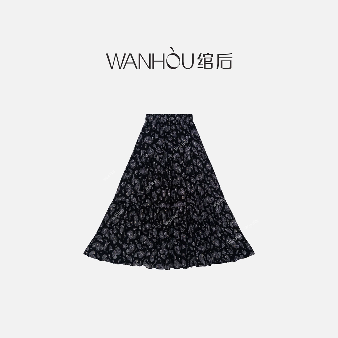 【C2145】#WH-DF新款时尚女装春秋洋气百搭半身裙SC
