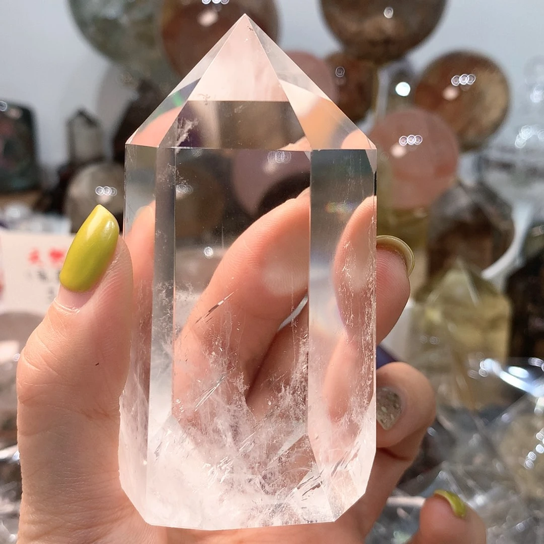 水晶水晶未镶嵌好**连水晶柱