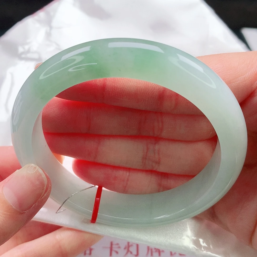 翡翠未镶嵌手镯58圈
