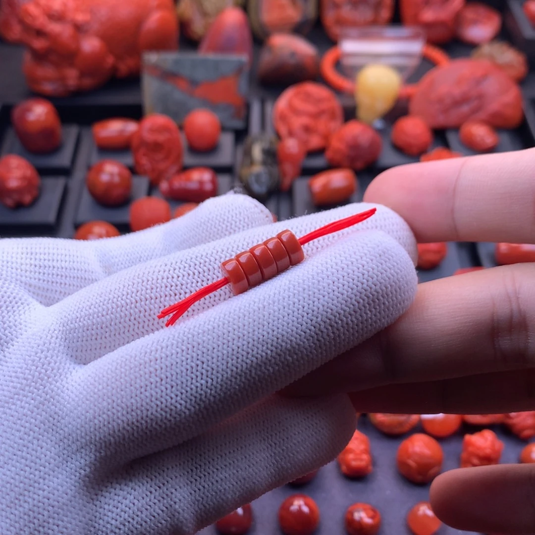 南红玛瑙未镶嵌川料原矿精工直切隔片7✖️3多样性发其一