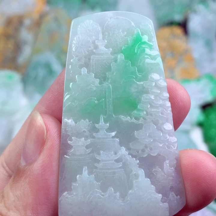 翡翠未镶嵌吊坠(不含链)