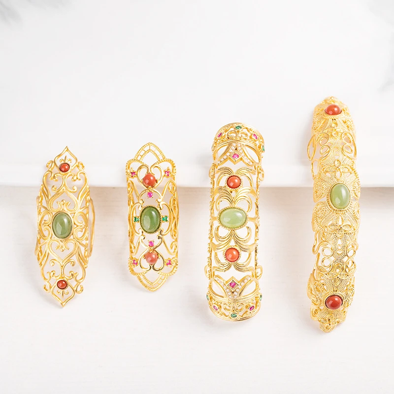 复古宫廷风古法手镯装饰维修卡扣遮瑕贴片手镯断裂修复固定配件款