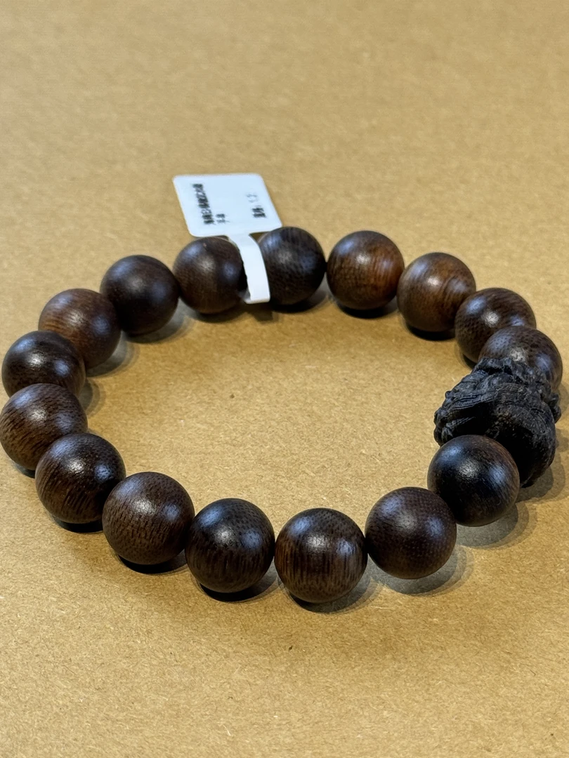 海南白棋楠沉香12mm手串沉水级
