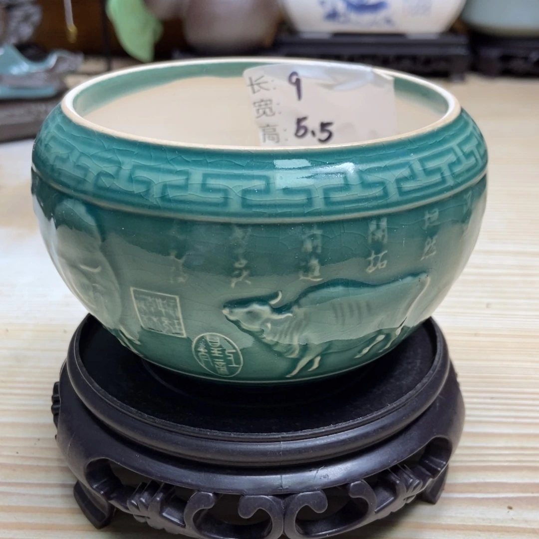 瓷片陶瓷花盆陶瓷艺术