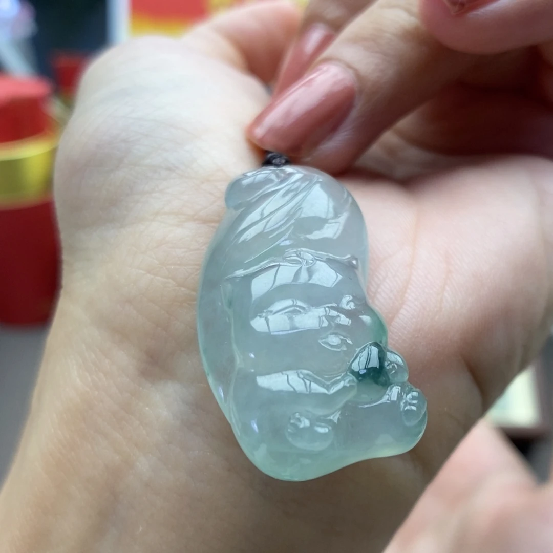 翡翠未镶嵌颈饰吊坠5