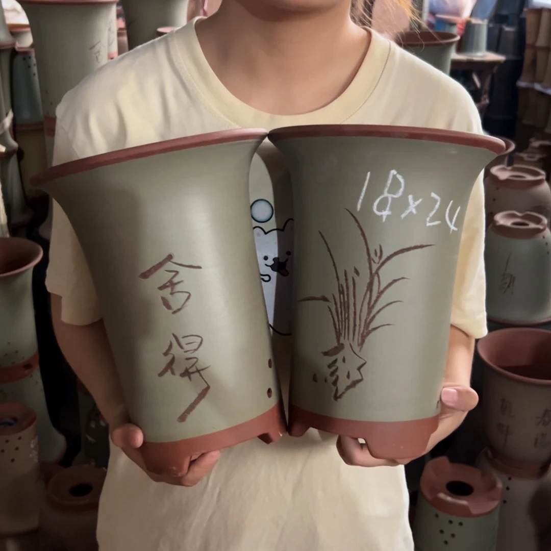 宜兴川阁紫砂花盆