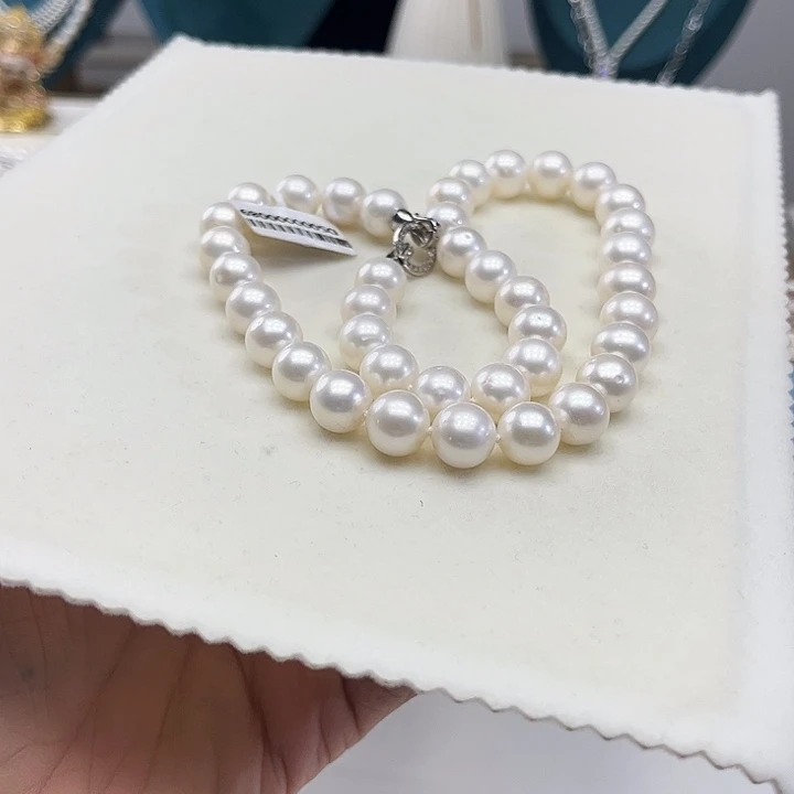 颈饰银S925镶嵌淡水珍珠卡11➕冷白