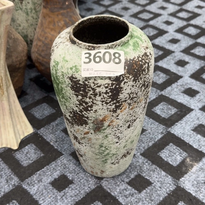 瓷片景德镇高温花器编码3608高32口9默认无孔