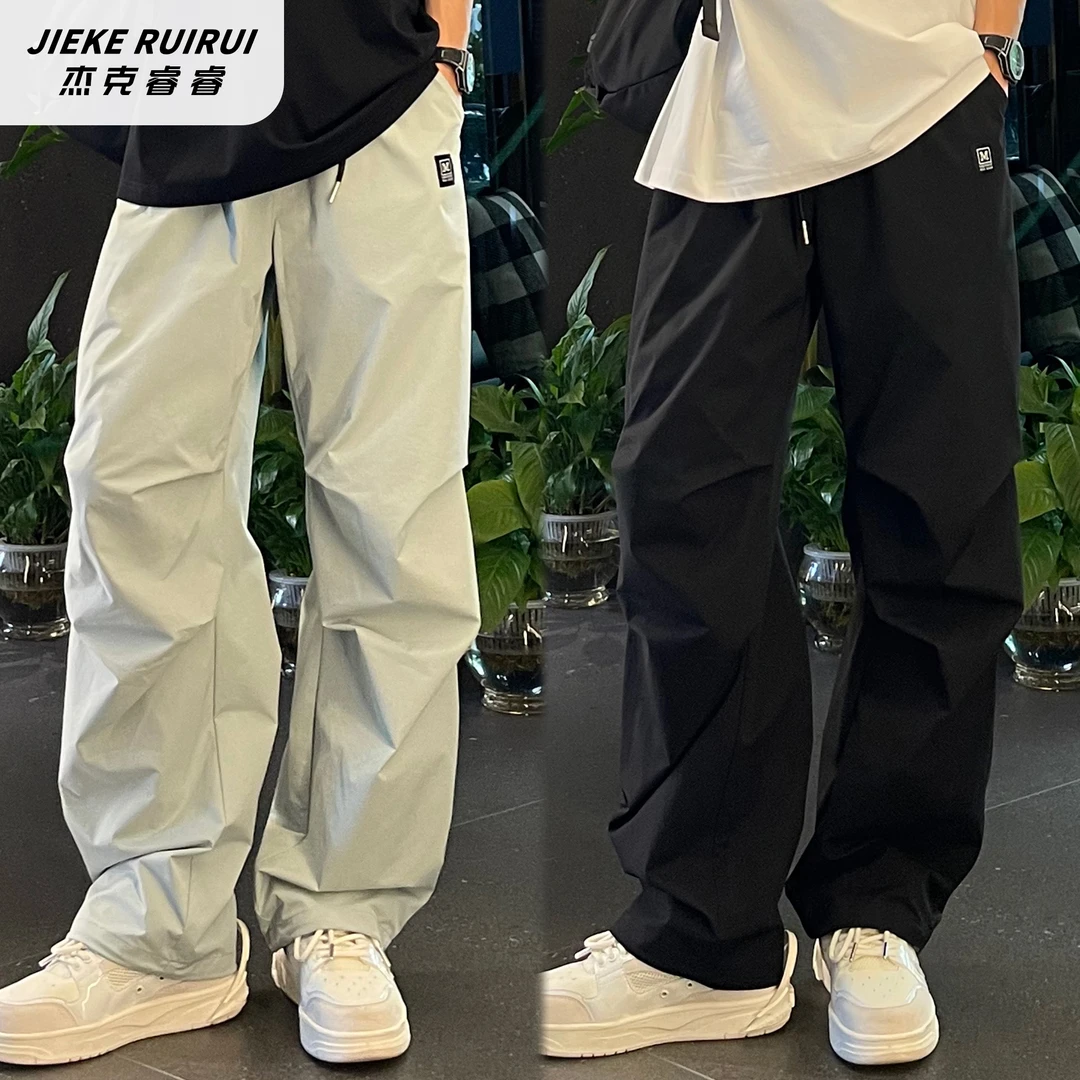 【现货-睿】夏季速干防晒工装风长裤中大童夏季宽松长裤杰克睿睿