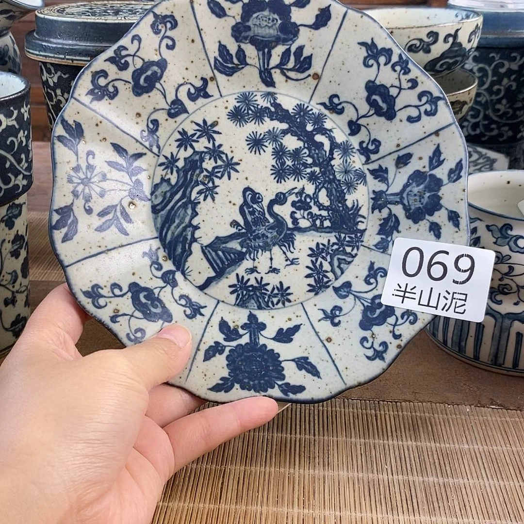 手工手绘青花高温陶瓷