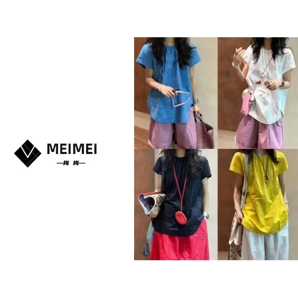 XMM.【飞袖衬衣】时尚百搭潮流显瘦洋气宽松休闲飞飞袖纯棉-HZ81891