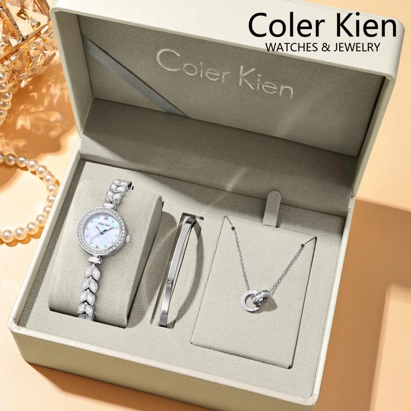 ColerKien【官方正品】美人鱼轻奢满钻ins女腕表送女朋友的生日礼物