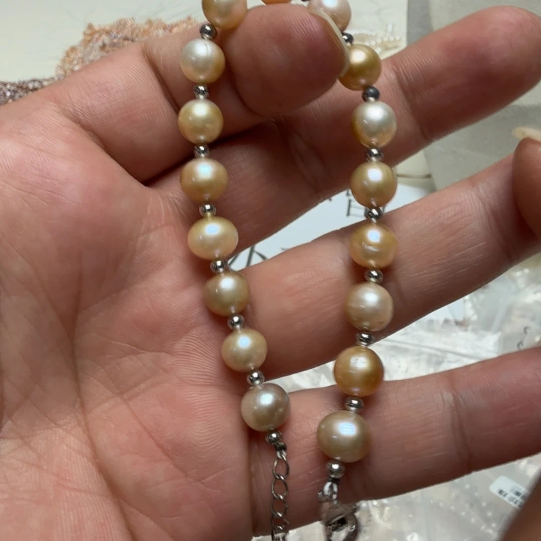 合金颈饰淡水珍珠10004