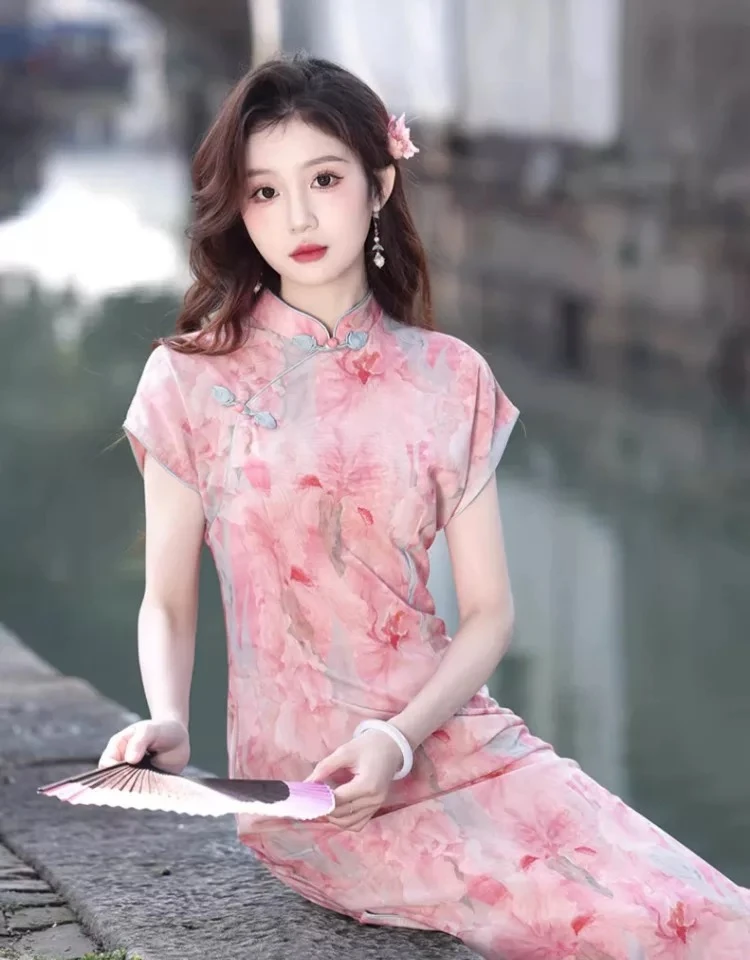 【编码下单】W1 高品质中国风新款旗袍气质显瘦改良旗袍2025夏季